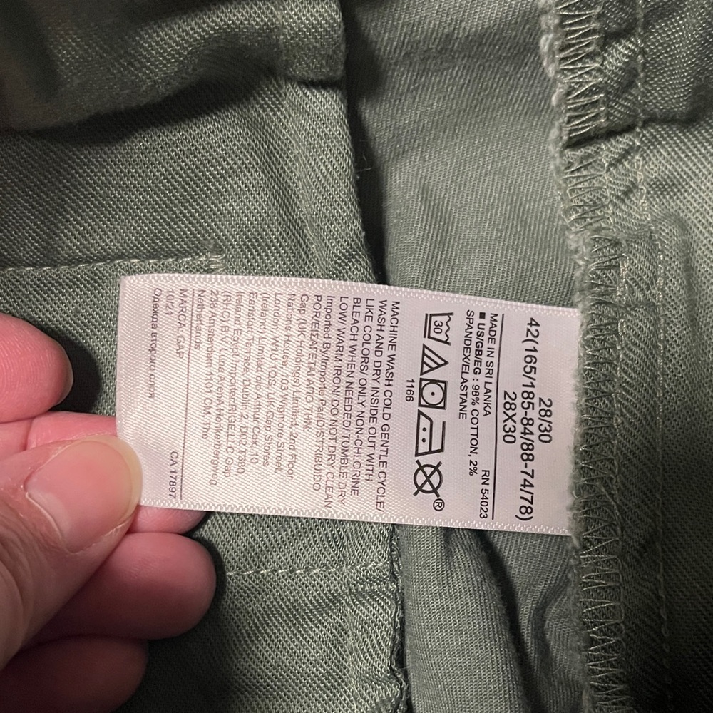 GAP Women's Green Straight Leg Pants - Picture 3 of 6